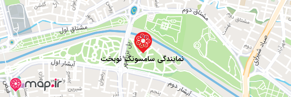 نقشه نمایندگی سامسونگ اصفهان